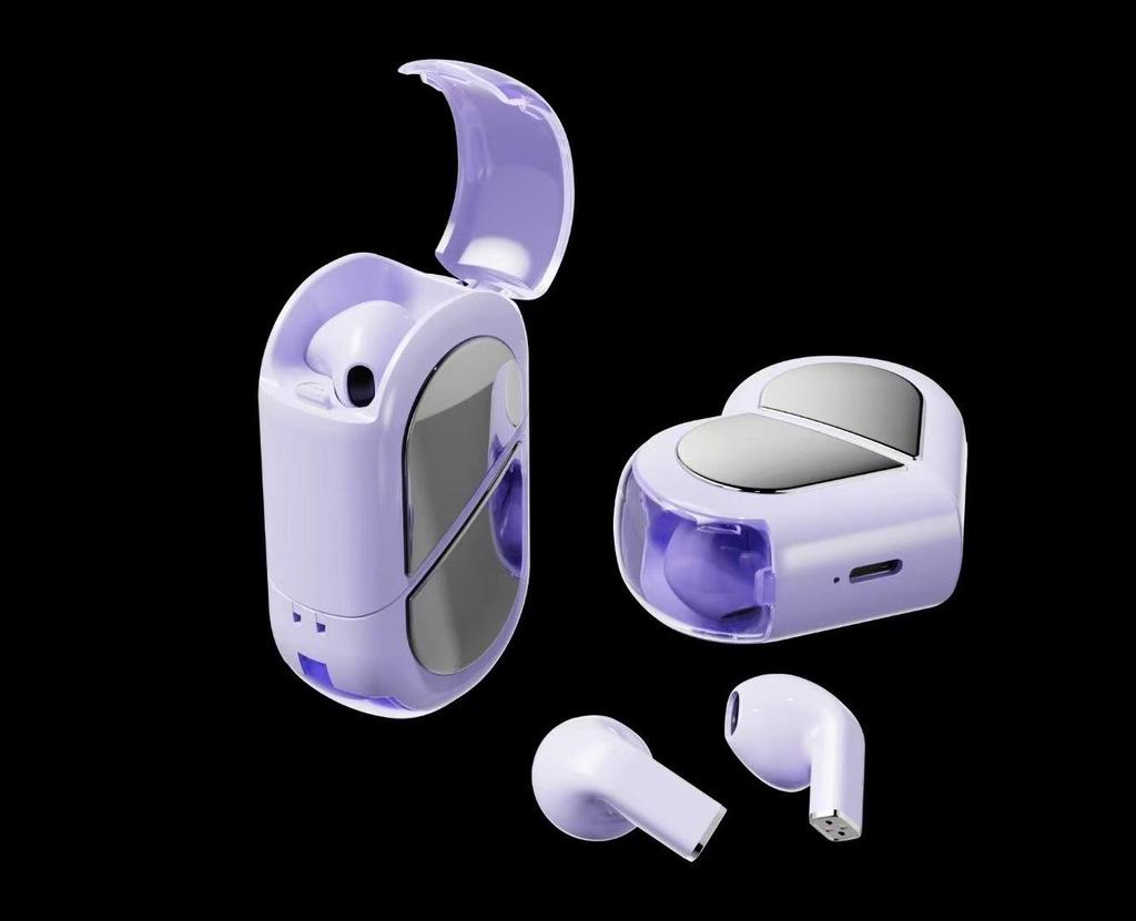 Беспроводная Bluetooth-гарнитура K520 в форме сердца с дисплеем питания