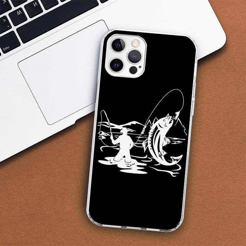 Чехол для телефона «Человек с охотой и рыбалкой» для Apple iPhone 11 12 13 15 14 Pro 7 XR X XS Max 8 Plus + Mini SE, мягкий чехол с индивидуальным принтом