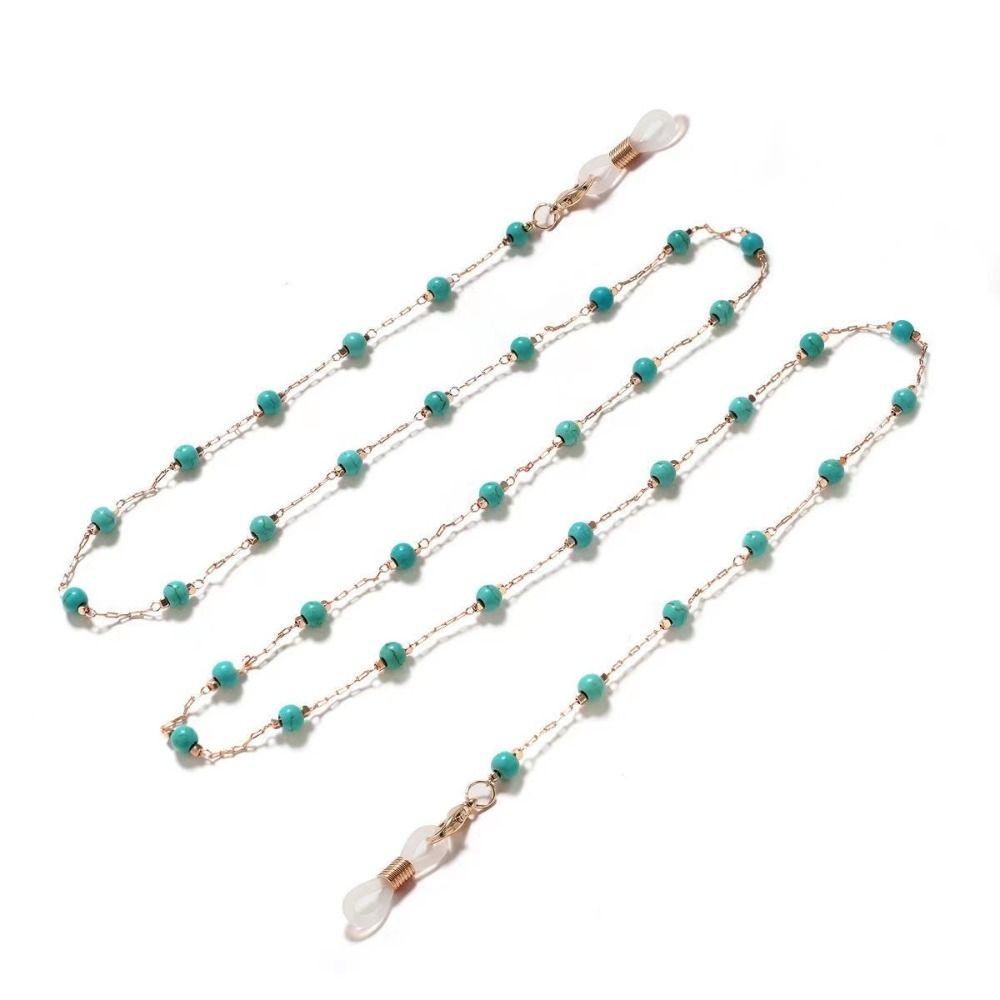 Anti-Lost Eyeglass Holder Necklace Turquoise Eyeglass Lanyard Sunglasses Chains Reading Glasses