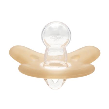 CANPOL 24/002 Pacifier 100% silicone 6-12m symmetrical 1 pc. orange