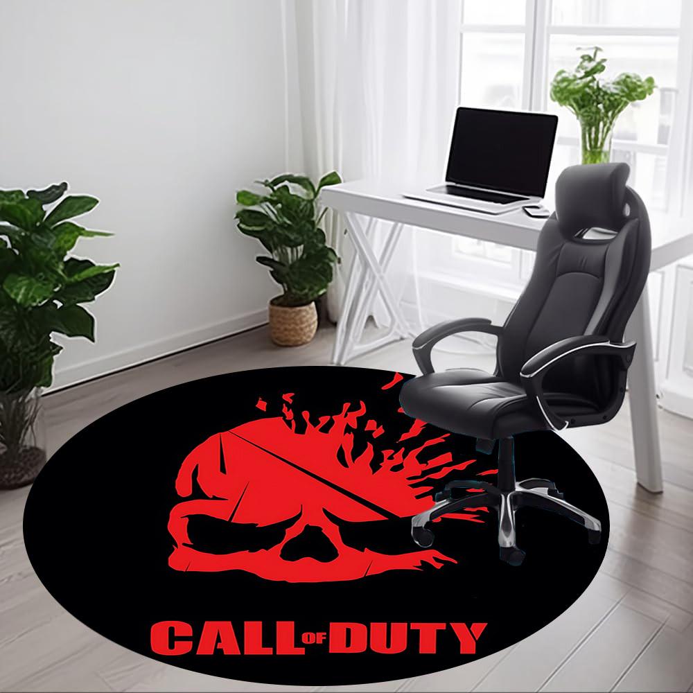 1 шт. Круглый ковер Call of Duty для офиса, под офисные стулья, спальни, гостиной, домашний декор a0926103