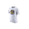 Nike Golden State Warriors NBA Solid Crew Neck T-Shirt Featuring Stephen Curry Men Tops White 870775-102