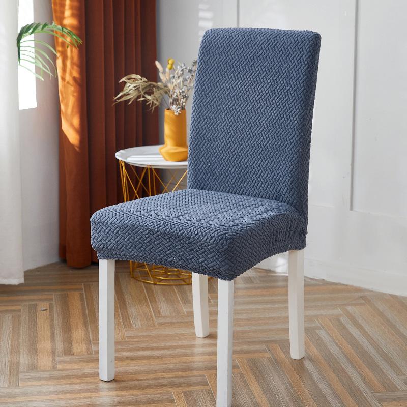 Новый жаккардовый чехол для стула на обеденный стол, чехол для спинки, встроенный эластичный чехол для сиденья, чехол для домашнего табурета, простой