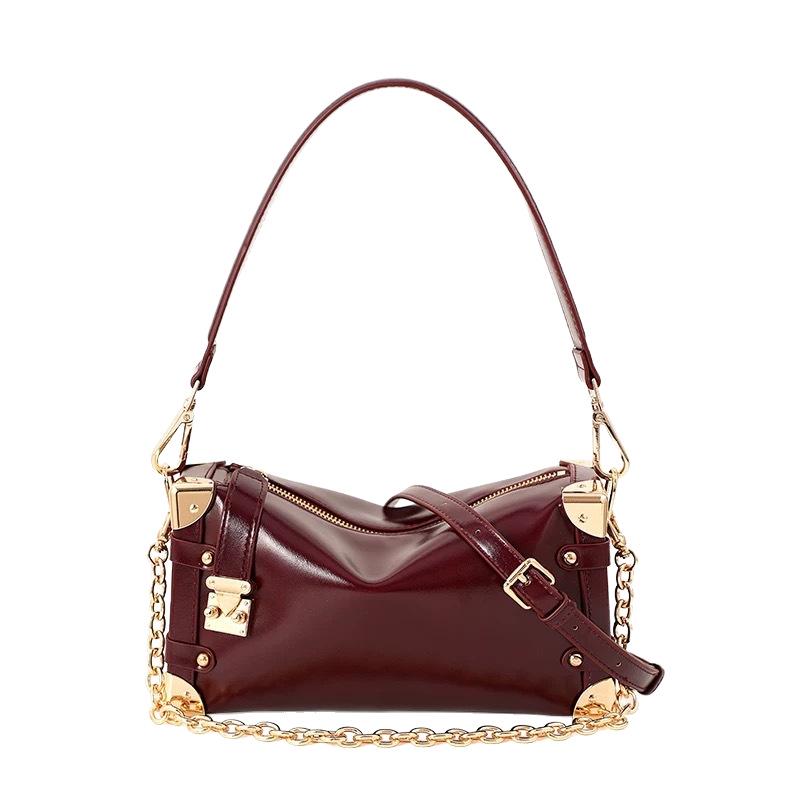 Женская ретро сумка подмышку из мягкой кожи 2025 - Новый осенне-зимний стиль кроссбоди и на плечо