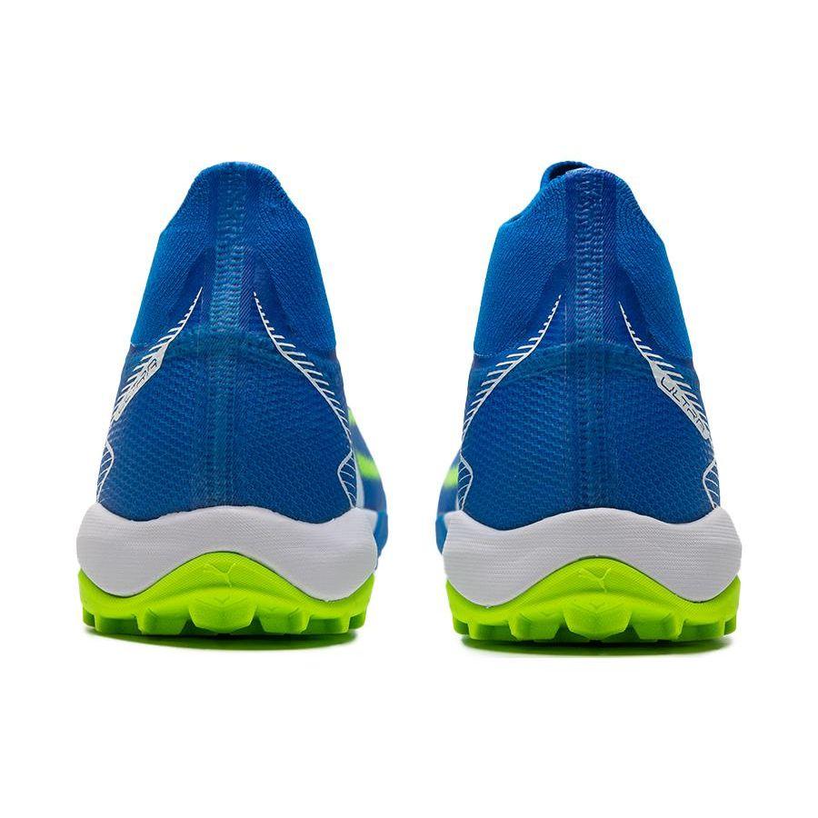 Puma Ultra Match LL Round Toe Slip-On TT (Rubber Studs) Hard Ground Artificial Grass Football Shoes Unisex Football Shoes Blue 107513-03