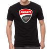 DUCATI BIKER SCOOTER LOGO Black T-shirt -693-