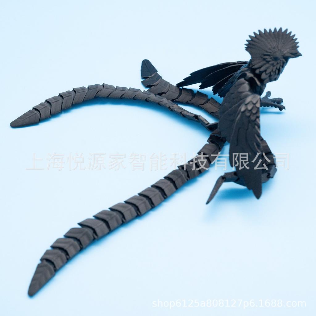 3D Printed Resplendent Quetzal Simulation Ornament - Mayan Mythology Phoenix-Inspired Gift from Guatemala