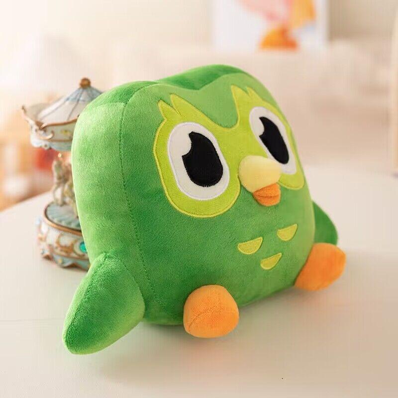 27cm Green Owl Plush Toy Plushie Cartoon Big Eyes Owl Doll Soft Stuffed Animal Children Birthday Gift Room Decor