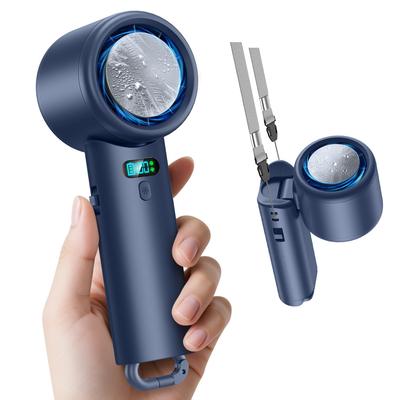 Portable Handheld Fan Function 10000mAh High Capacity Cooling Instant Cooling Airflow Adjustment Powerful Motor USB Rechargeable Up To 24 Hours of Use