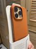Деловой чехол-накладка из кожи и нейлоновой ткани для iPhone 17 Air 16 15 14 Plus 13 12 Pro Max, безрамный, охлаждающий, матовый, противоударный