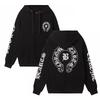 850 CHROME HEARTS 2025 Autumn and Winter New Plus Size Classic Style Logo Hooded Sweatshirt, Suitable for Couples To Wear