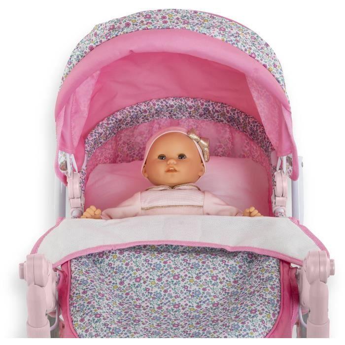 Accessoires poupons - COROLLE - Landau Floral - pour poupons 36 à 52 cm - dès 3 ans