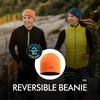 Wrels Knitted Hat Double-Sided Pullover Hat Warm Thickened Winter Hats Windproof Sun-Proof Beanie Hat Elastic Cycling Ski Cap