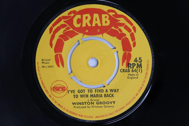 7-дюймовая пластинка WINSTON GROOVY Ive Got To Find A Way To Win Maria CRAB64 CRAB 1971 UK Регги Ска Даб Б/у