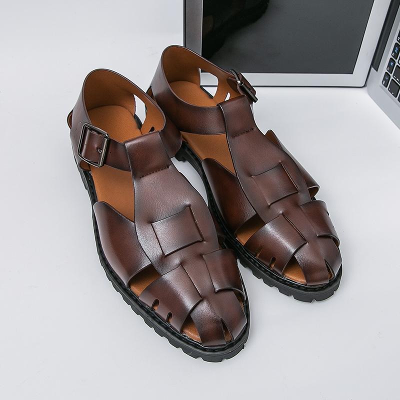 Fashion Luxury Brand Suit Interview Men's Formal Shoes High-end Gold Wedding Shoes Office Men's Business Leather Shoes Breathable Summer