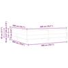 Box Spring Bed with Mattress Black 200 x 200 cm Fabric