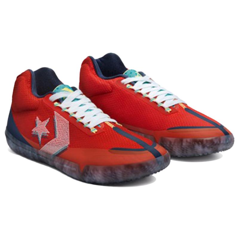 Converse All Star BB Evo Chuck Taylor Низкие баскетбольные кроссовки для выступлений Унисекс Красный и Серый