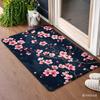 Pink Cherry Blossom Welcome Doormat Sakura Flower Branch Floor Rug Indoor Outdoor Entrance Carpet for Living Room Home Decor