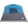 4 Person Camping Tent Blue Waterproof