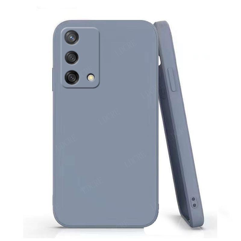 For Cover OPPO Reno 6 Lite Case For Reno 6 Lite Capas Luxury Liquid Silicone Shockproof Full Soft Cover For Reno 6 Lite Fundas