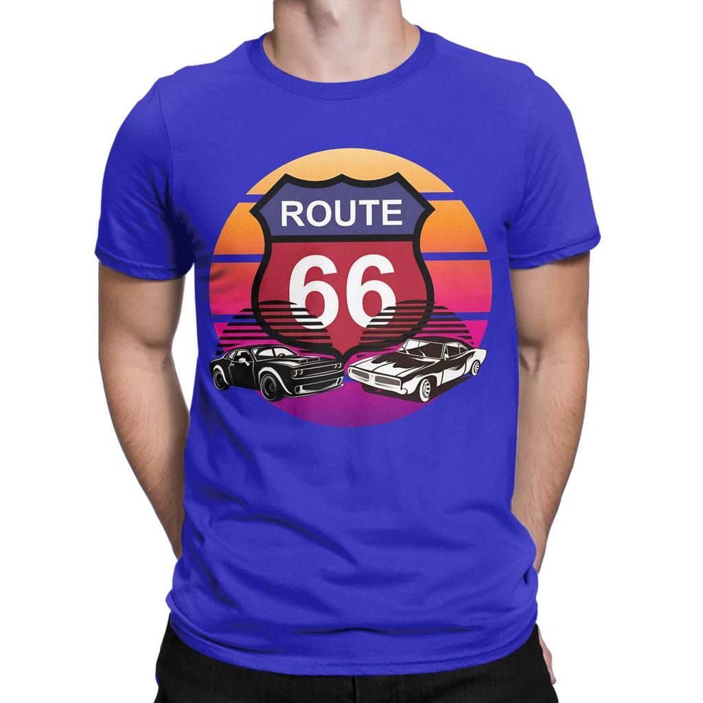 Route 66 Funny 100 Cotton Tshirt Route 66 Tees Tops For Unisex
