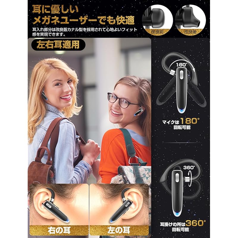 Инновационная в отрасли гарнитура канального типа Bluetooth-наушники с одним ухом Bluetooth-наушники с заушным креплением Непрерывное использование до 16 часов беспроводные наушники для обоих