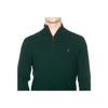 Polo Ralph Lauren Solid Color Pony Logo Embroidered Half-Zip Wool Knit Sweater Men Sweater Green MNPOSWE16820647-300