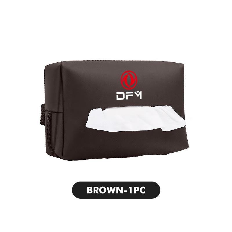 For Dongfeng Motor Car Tissue Box Holder Leather Multifunctional Center Console Armrest Napkin Bag DFM DFSK Glory 360 Cefiro MX6