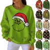 Women's Fashion Casual Gradient Christmas Print Pullover Sports Long-Sleeve Top