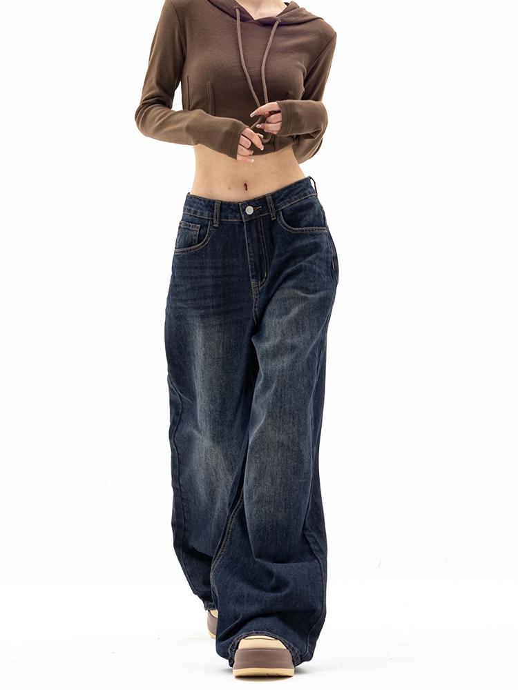 Винтажная уличная одежда Y2k мешковатые джинсы женские Harajuku ретро широкие брюки оверсайз джинсовые брюки женская мода 90-х эстетичные джинсовые брюки