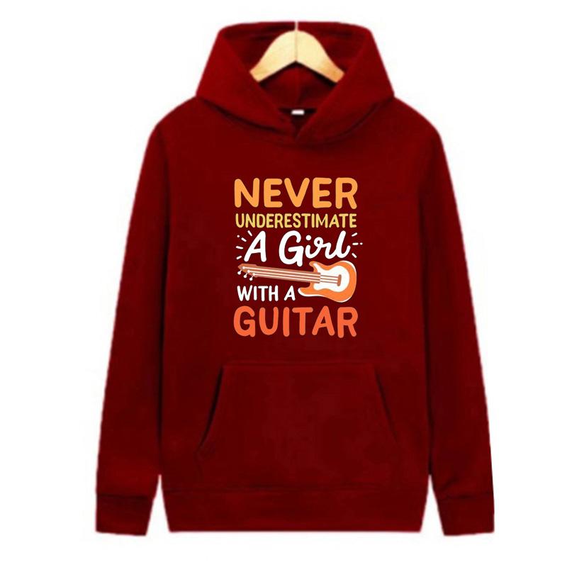 Осенне-зимняя новая персонализированная одежда с принтом гитары, толстовка для мужчин и женщин, пуловер для любителей бега, спортивная толстовка с капюшоном