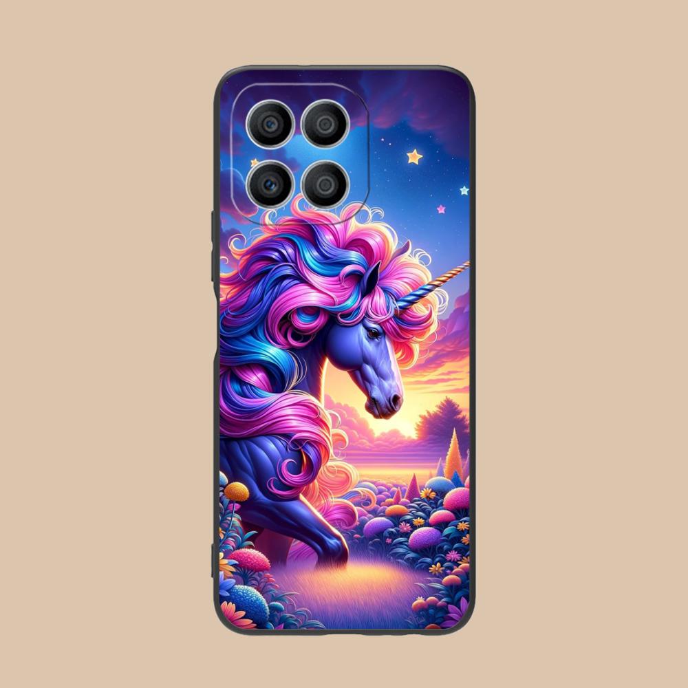 Фантазийный чехол для мобильного телефона с единорогом для Honor 90 80 70 60 50 30 20 10 9 8 7 Pro S SE Lite 5G Цветная печать Защитная крышка Роскошная крышка