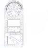 For School Office Architecture Supply Multifunctional Geometric Ruler Geometric Drawing Template Measuring Tool