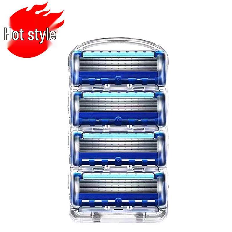 Men's 5-Layer Razor Blades with Manual Razor Head