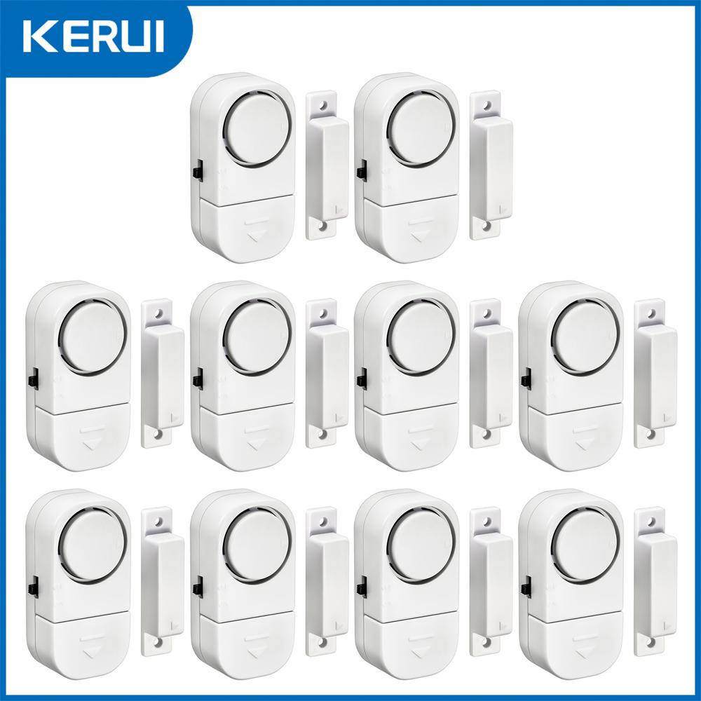 KERUI 90db Door Window Sensor Independent Opening Magnetic Door Sensor Wireless Security Alarm