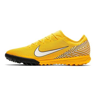 Mercurial Vapor 12 Искусственный газон AG (Резиновые короткие шипы) Амортизирующие Прочные Футбольные Бутсы Унисекс Футбольные Бутсы Желто-Черные AO4703-710