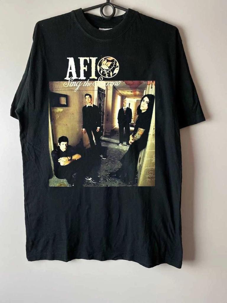 AFI Band Sing The Sorrow Group Black Cotton T SHirt Full Size S-5XL