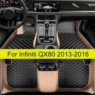Автомобильные коврики для Infiniti QX80 2016 2015 2014 2013 Ковры Водонепроницаемые Аксессуары для интерьера Ножные Автомобильные Педали