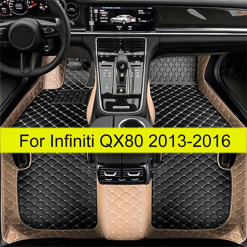 Автомобильные коврики для Infiniti QX80 2016 2015 2014 2013 Ковры Водонепроницаемые Аксессуары для интерьера Ножные Автомобильные Педали