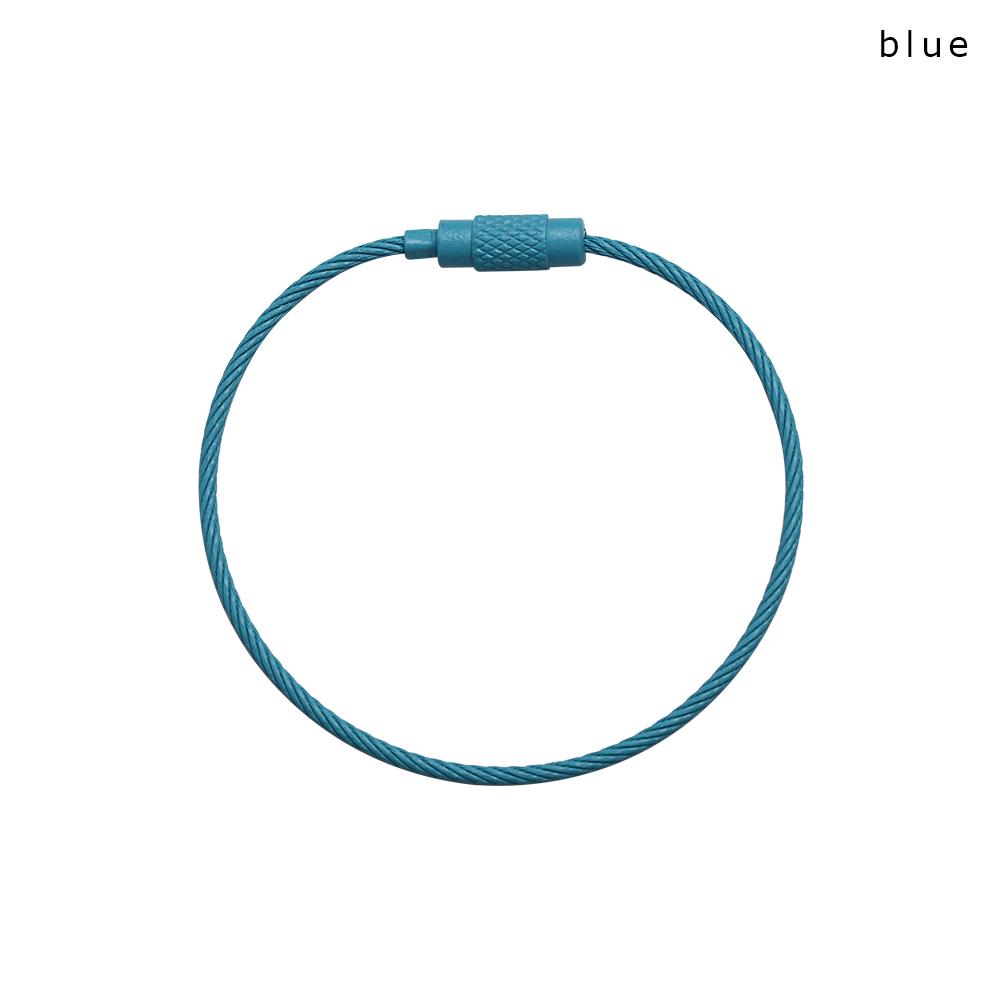 10 шт. 1,5*150 мм Держатель Петля Круглый На Открытом Воздухе Лагерь Кабель Проволока Брелок Веревка EDC Брелок Винтовой Замок