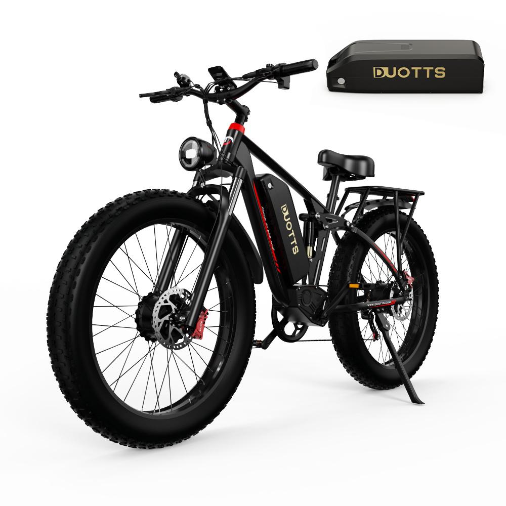 DUOTTS S26 Electric Bike 750W Motor, 48V 20Ah Samsung Battery, 120KM Range, IP55 Waterproof, 55° Climbing