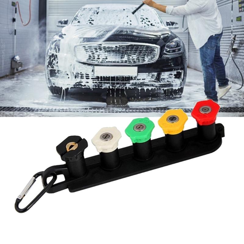 1/4Inch Quick Connect Nozzle Tip Holder Pressure Washer Nozzle Holder for Washer Nozzles Holds 5 Nozzle Tip