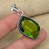 AAA+ Peridot Gemstone 925 Sterling Silver Handmade Lovely Pendant Jewelry