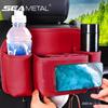 SEAMETAL Car Seat Back Organizer Storage Bag Multifunctional Storage Anti-Kick Mat Car Backseat Organizer Protector Pad