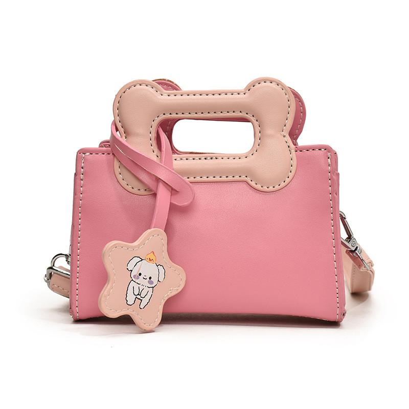 Cute Geometric Pattern Kids Shoulder Bag In Vibrant Color Block For Preschoolers