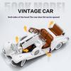 1:18 1936 Mercedes Benz 500K Классический Винтажный Автомобиль Сплав Металл Литье под Давлением Модель Машины Звук и Свет Коллекция Хобби Подарок для Мальчика