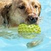 Dog Teething Toy Squeaky Durian Spiky Chew Teeth Non-toxic Cleaning for Aggressive Chewers Outdoor Training Fetch Game Long-lasting