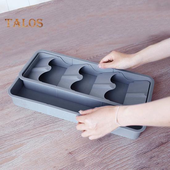 Ящик для хранения столовых приборов, расширяемый ящик, съемный, сохраняет порядок, экономит место, стабильный органайзер для посуды