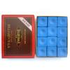 12PCS Durable Billiards Cue Chalk Anti Slip Billiards Supplies Simplicity Snooker Chalk