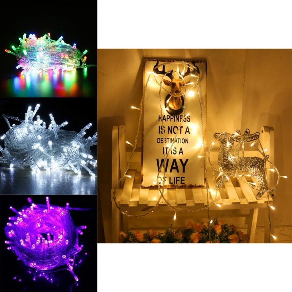 Ослепительные 10 м 100 светодиодов разноцветные гирлянды-феи, идеально подходящие для свадеб и праздничных торжеств